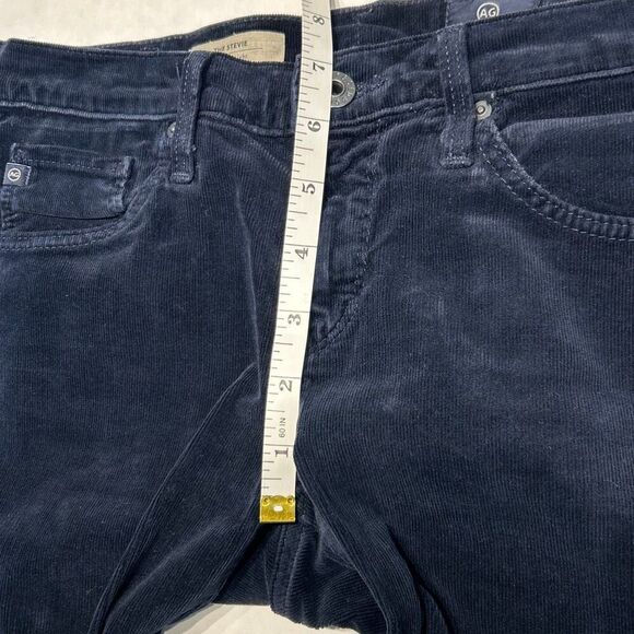 Adriano Goldschmied AG The Stevie Slim Straight Corduroy Pants Sz 26R Black - Picture 11 of 12